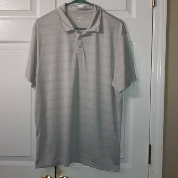 Old Navy Active Core go Fresh  light gray polo shirt  Sz XL - Picture 1 of 5